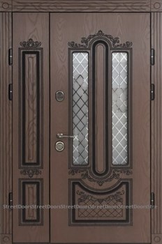 Двустворчатая входная дверь Сага ( Любой размер ) - фото 5272