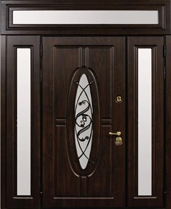 Двуполая входная дверь Монарх 3 полки ( Любой размер ) - фото 5338