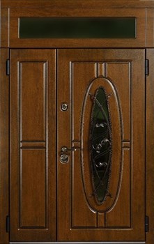 Двупольная входная дверь Монарх с Фрамугой - фото 5355