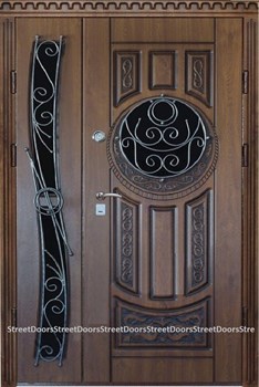 Двустворчатая входная дверь Троя 2 - фото 5368