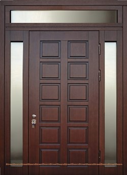 Двустворчатая входная дверь Гранит ( Любой размер ) - фото 5428