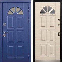 Входная эмалированная дверь "Кармен" Эмаль Blue - фото 5611