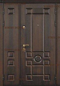 Входная двустворчатая дверь Цербер для частного дома - фото 5921
