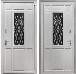 Входная металлическая дверь Кантри с окном - фото 5990