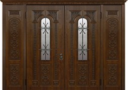 Парадная двуполая входная дверь Лаки  ( Любой размер )
