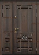 Входная двустворчатая дверь Цербер для частного дома
